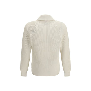 Brunello Cucinelli Beige Cotton Cardigan