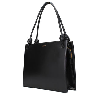 Jil Sander Black Leather Handbag