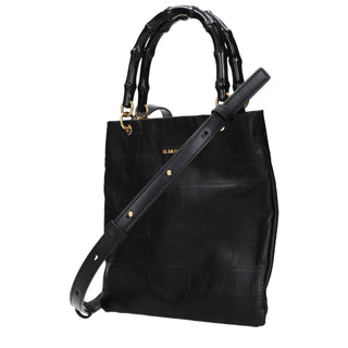 Jil Sander Black Leather Handbag