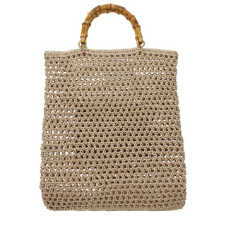 Jil Sander Beige Cotton Handbag