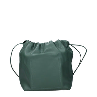 Jil Sander Green Leather Shoulder Bag