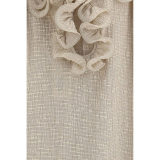 Magda Butrym Beige Lyocell Casual Dress