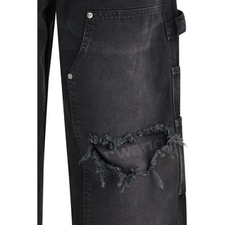 Alexander Wang Black Cotton Cargo Pants