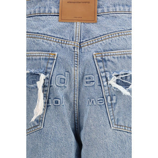 Alexander Wang Blue Cotton Relaxed Fit Jeans