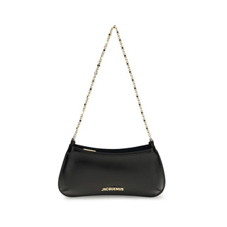 Jacquemus Black Calf Leather Bos Taurus Shoulder Bag
