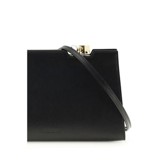 Jacquemus Black Calf Leather Bos Taurus Shoulder Bag