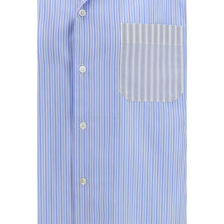 Marni Blue Cotton Pattern Shirt