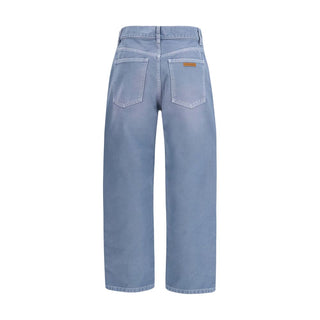 Marni Blue Cotton Relaxed Fit Jeans