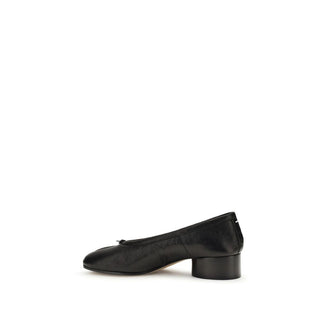Maison Margiela Black Calf Leather Bos Taurus Ballet Flats