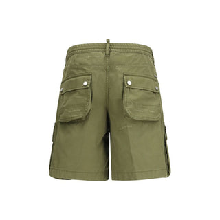 Dsquared² Bicolor Cotton Bermuda Shorts