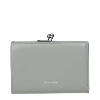 Jil Sander Green Leather Wallet