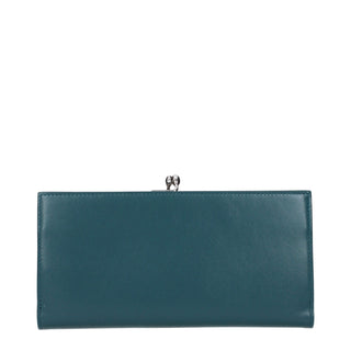 Jil Sander Blue Leather Wallet
