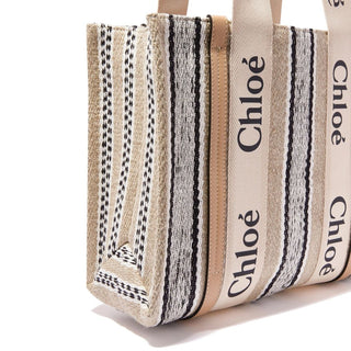 Chloé Beige Linen Tote Bag