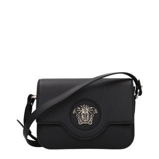 Versace Black Leather Crossbody Bag