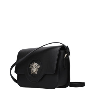 Versace Black Leather Crossbody Bag