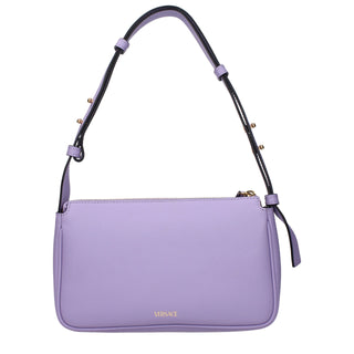 Versace Purple Leather Shoulder Bag