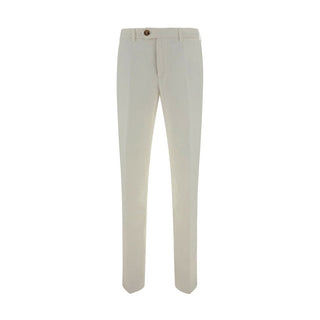 Brunello Cucinelli White Cotton Casual Pants