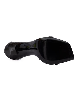 Jimmy Choo Black Leather Verity 100 Sandals