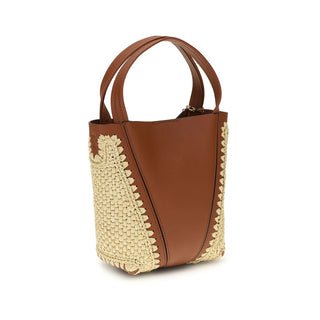 Chloé Beige Raffia Shoulder Bag