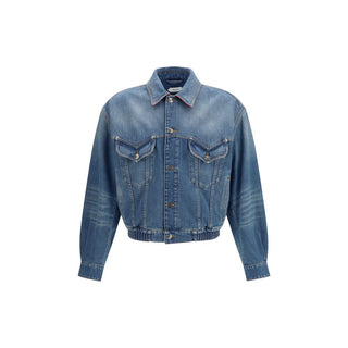 Versace Blue Cotton Clothing