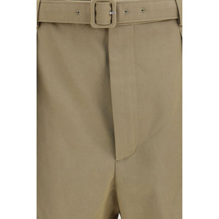 Saint Laurent Beige Cotton Bermuda Shorts