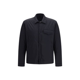Herno Black Nylon Coat