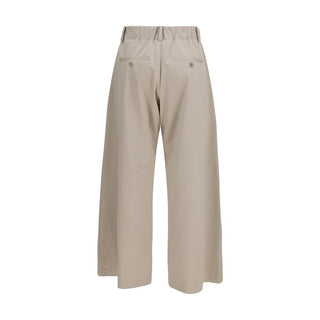 Brunello Cucinelli Beige Cotton Casual Pants