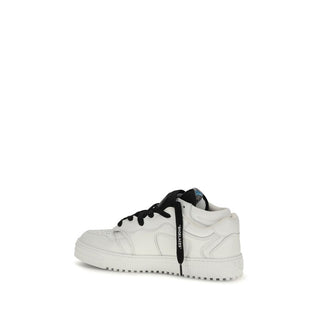 Off-White Multicolor Calf Leather Bos Taurus Athletic Sneakers
