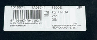 Versace Medusa Large Nylon Duffle Bag