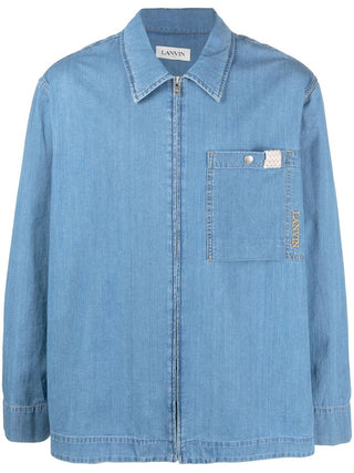 Lanvin Shirts Clear Blue