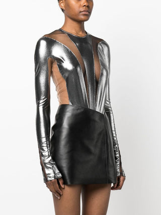 MUGLER Top Silver