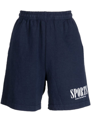 SPORTY & RICH MAIN Shorts Blue