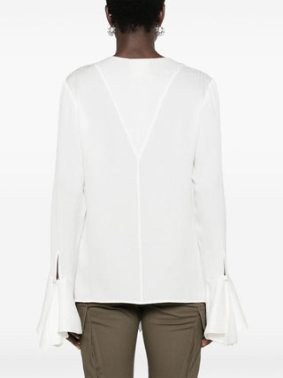 Givenchy Shirts White Shirts 110199817---ss24---givenchypre---bw617j14w0100_1_p Givenchy