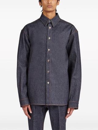 Ferragamo Shirts Blue