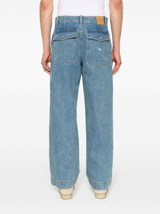 MAISON KITSUNE' Jeans Clear Blue