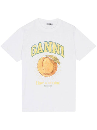 GANNI T-shirts and Polos White