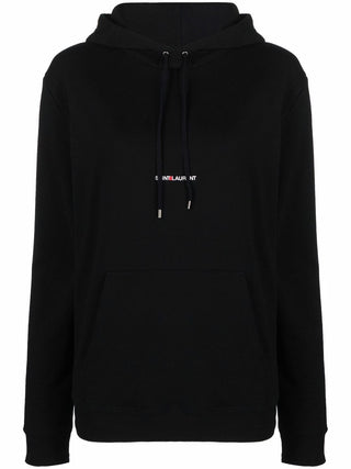 Saint Laurent Logo Print Hoodie