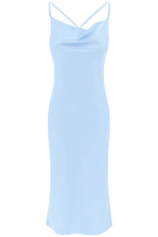 Rotate satin midi slip dress for a