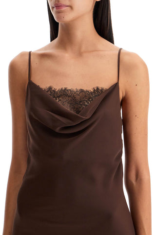 Rotate lace slip dress with lace