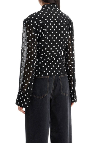 Rotate chiffon blouse with sequins