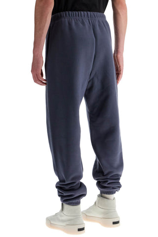 Fear Of God ESSENTIALS high-waisted navy blue cotton sweatpants