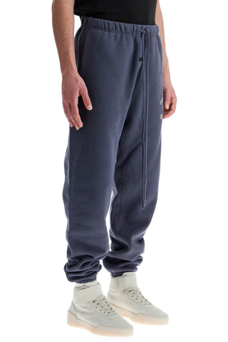 Fear Of God ESSENTIALS high-waisted navy blue cotton sweatpants