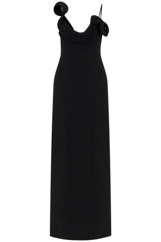 Magda Butrym long dress with sculptural neckline