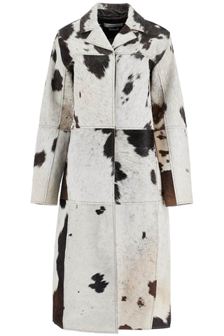 Saks Potts long gio coat in pony hair