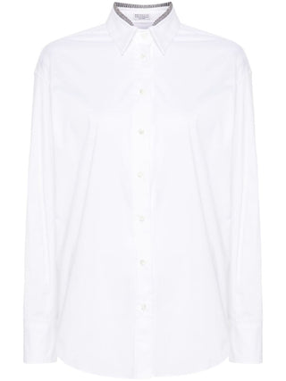 Brunello Cucinelli Shirts White - VAZLUXE.COM