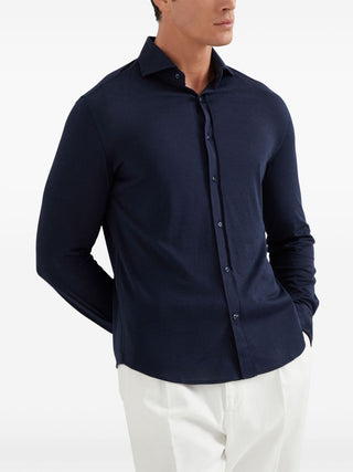 Brunello Cucinelli Shirts Blue