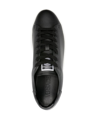 Versace greca faux leather sneakers