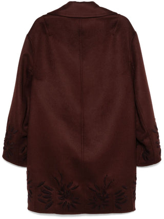 Ermanno Scervino Coats Bordeaux