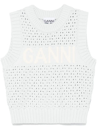 GANNI Sweaters Clear Blue