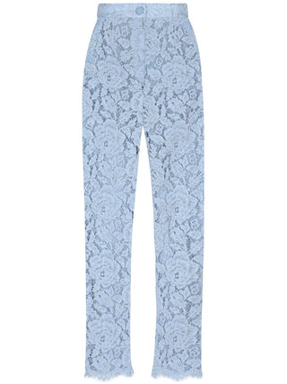 Dolce & Gabbana Embroidered Lace Trousers